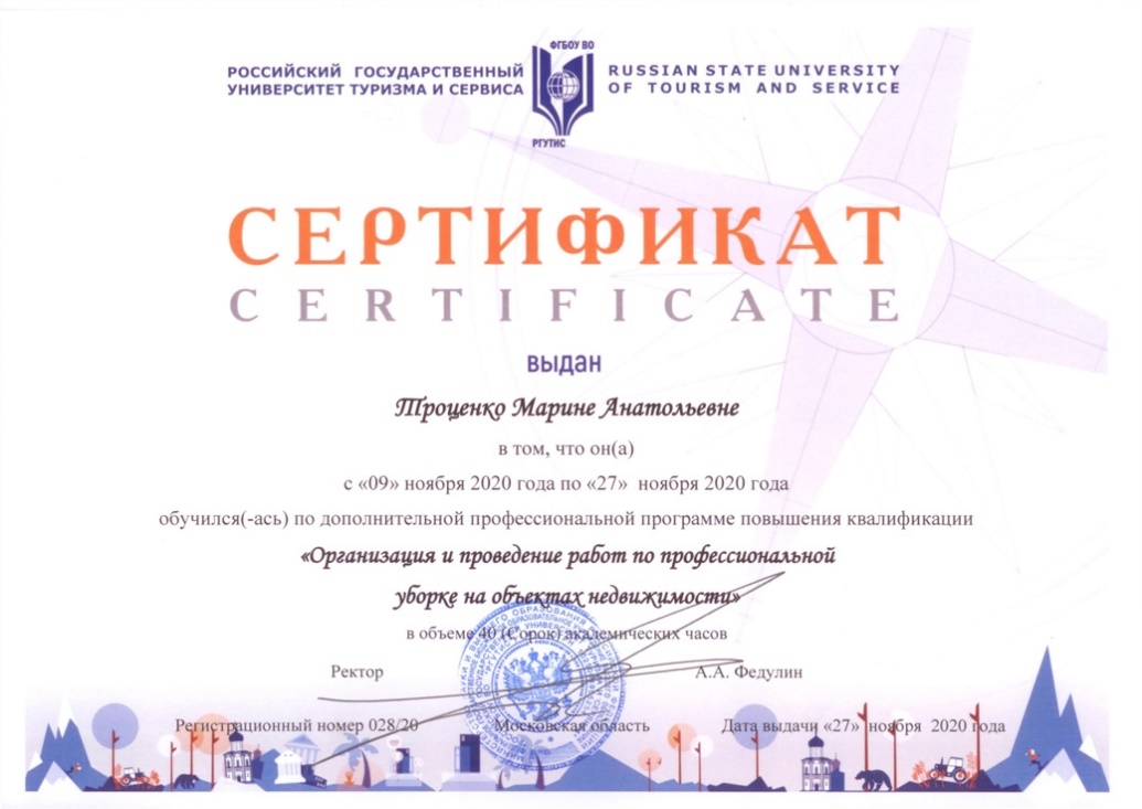 Сертификат Троценко М.А.